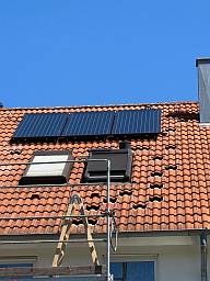 Solar Trinkwassererwärmung  in Vaihingen Enz 05/2020  © Lothar Teifke